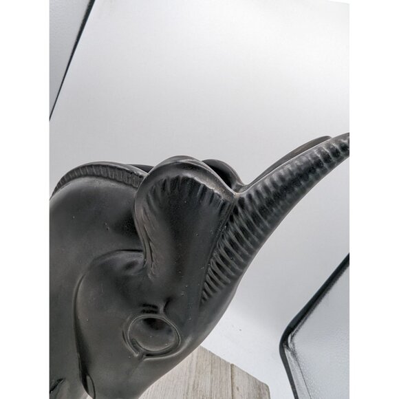 Vintage Shawnee Pottery Antelope Black Planter Vase Mother Baby #840 - Picture 7 of 11